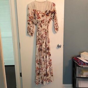 Wrap dress w/ slip
